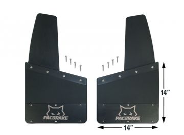 HP10580 Pacbrake Kickback-Style Mud Flaps size:14-14 (Set of 4)